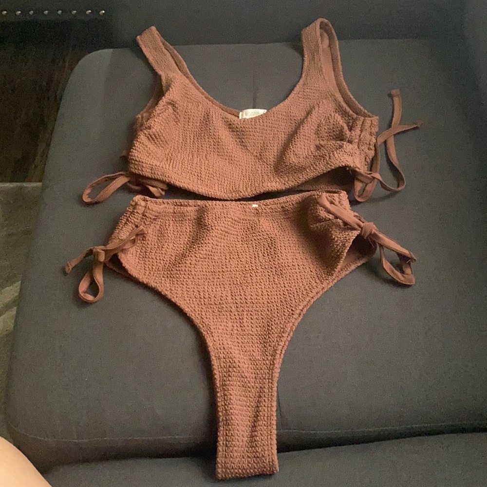 Medium brown bathing suit